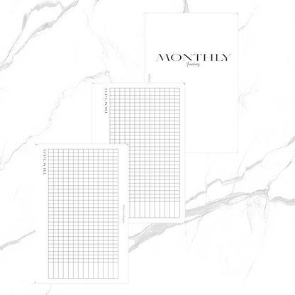 Undated 12 Month Habit Tracker Insert  *DIGITAL DOWNLOAD*