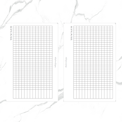 Undated 12 Month Habit Tracker Insert  *DIGITAL DOWNLOAD*